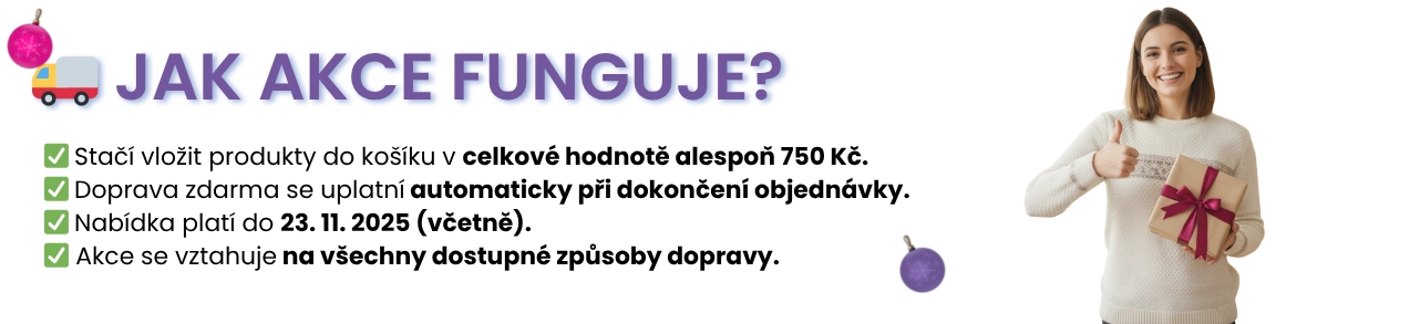 Popis, jak probíhá akce s akční dopravou při objednávce nad 750 Kč