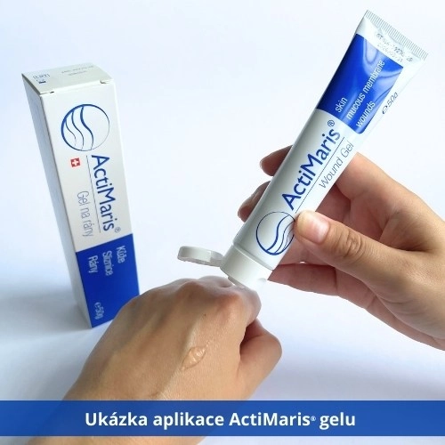 ActiMaris gel lze jednoduše aplikovat na kůži i sliznici. Pomáhá k hojení, zklidňuje podráždění a zamezuje tvorbě zánětů.