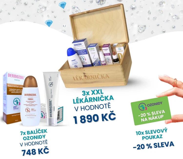 Produkty Ozonidy zdarma jako výhra v soutěži a slevový kupón.