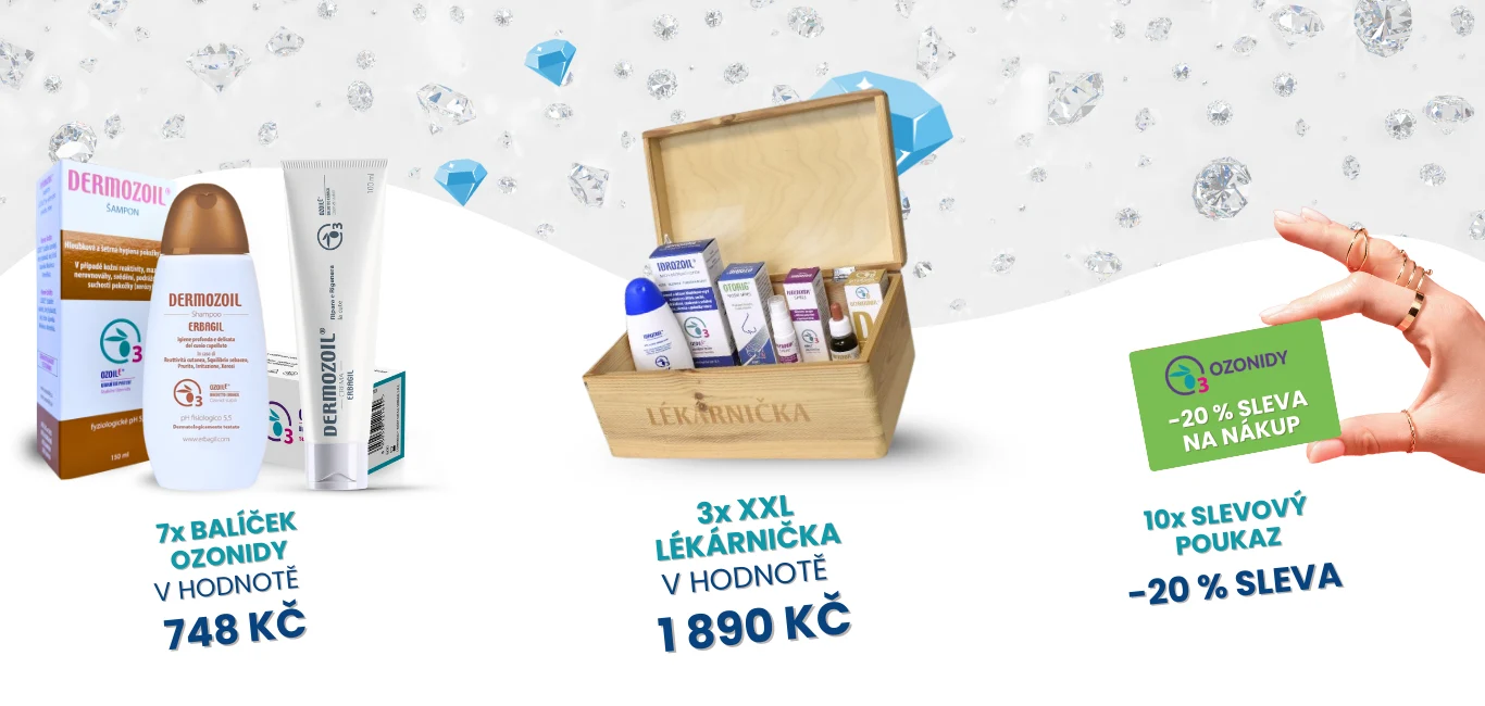 Produkty Ozonidy zdarma jako výhra v soutěži a slevový kupón.