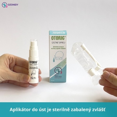 Aplikace OTORIG ústní sprej